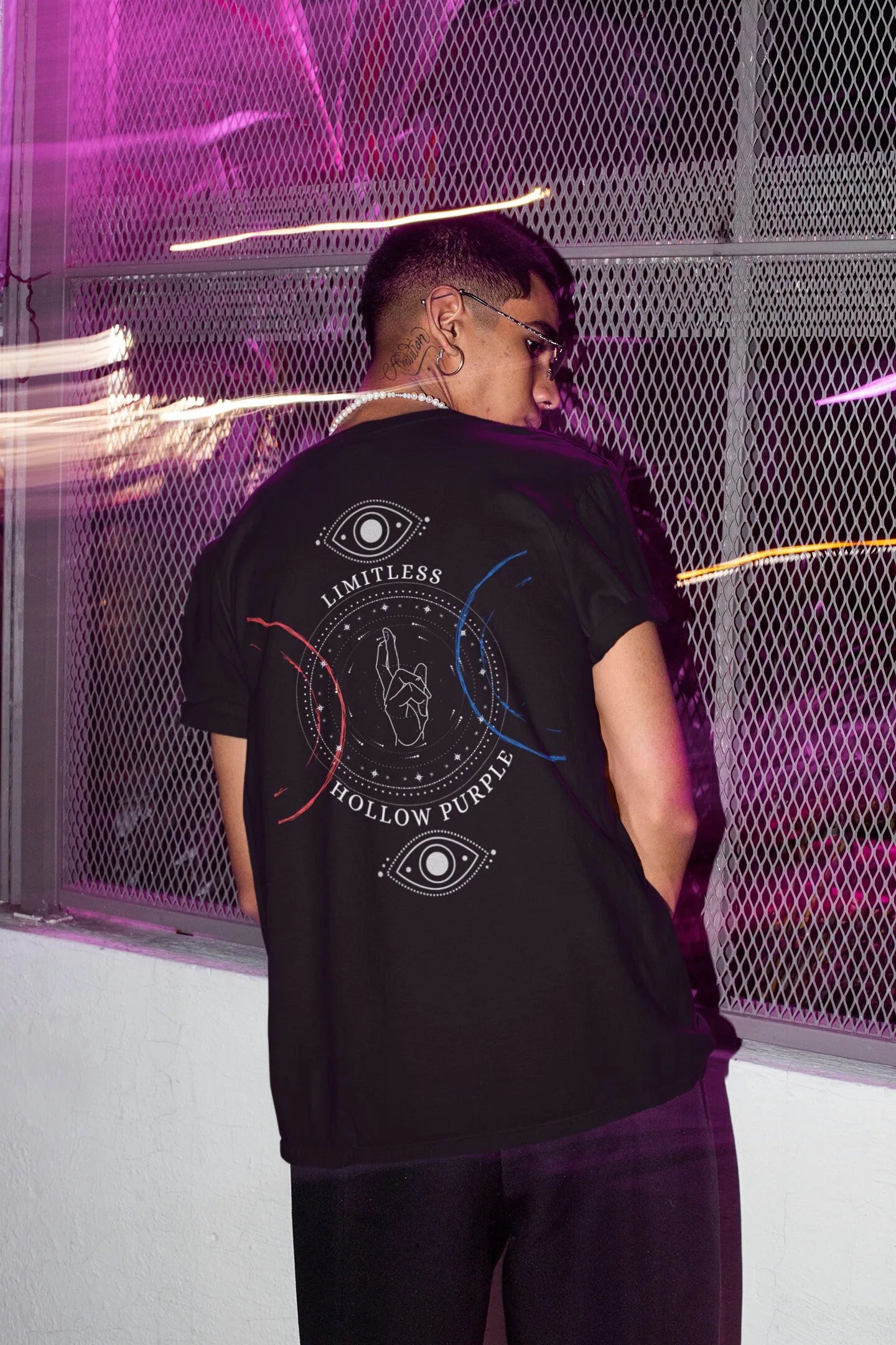 Limitless Hollow Purple T-shirt | Gojo Satoru Streetwear Tee