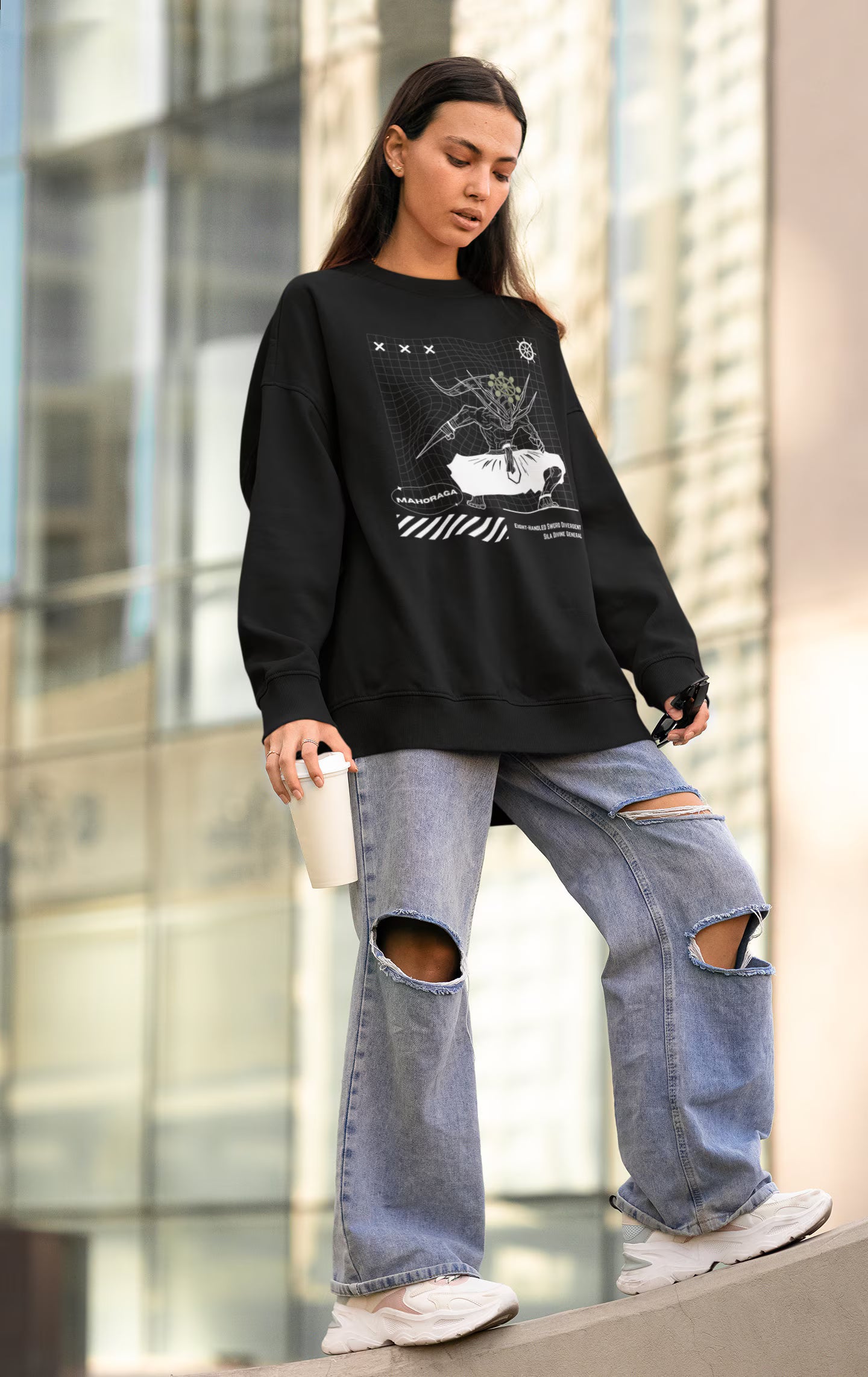 Mahoraga Y2k Sweatshirt | Shikigami Streetwear Sweater