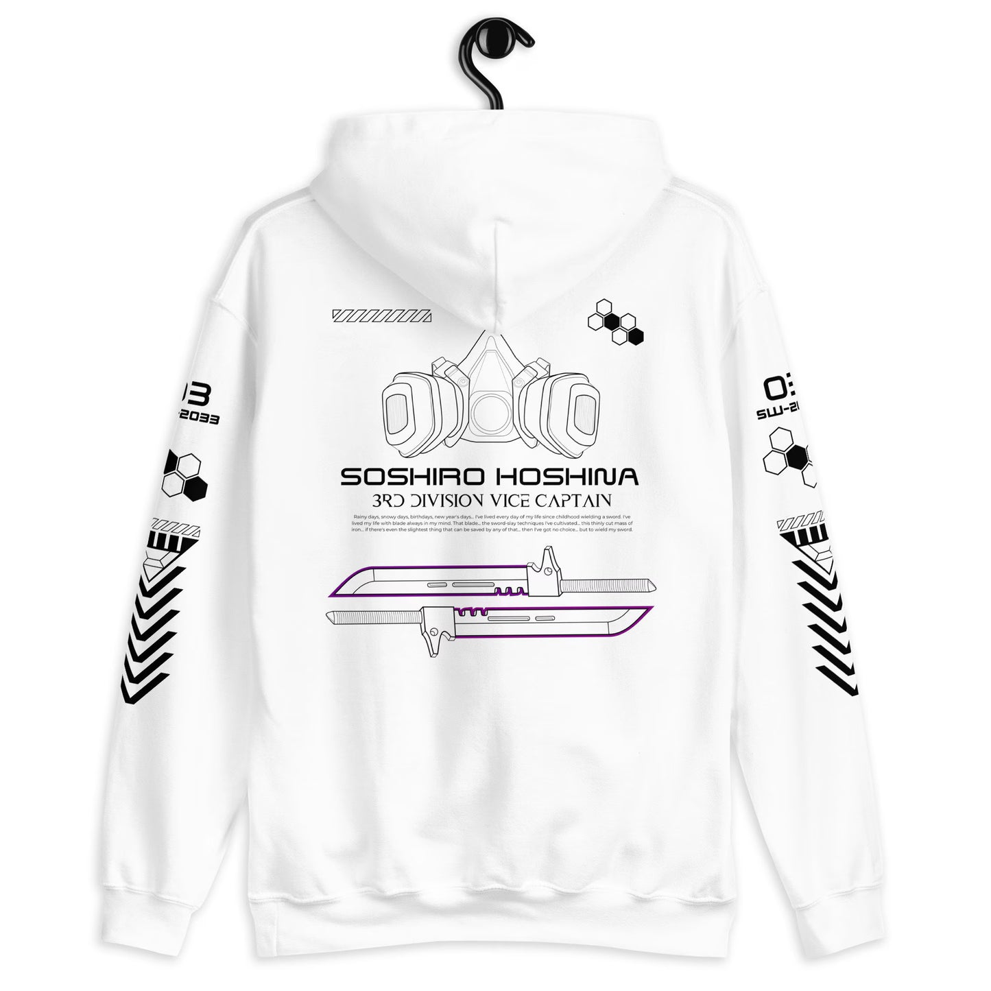 Soshiro Hoshina Inspired Techwear Jacket | Streetwear Kaiju Hoodie