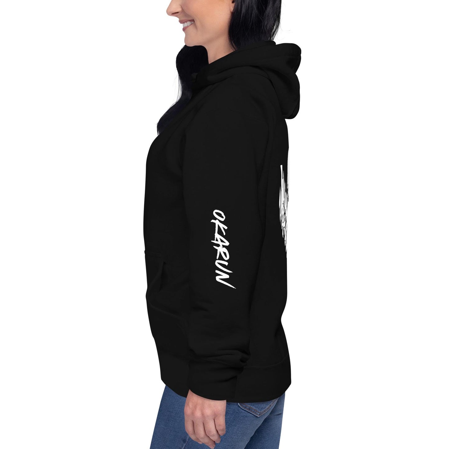 Okarun Grunge Hoodie | Minimalist Occult Streetwear Pullover