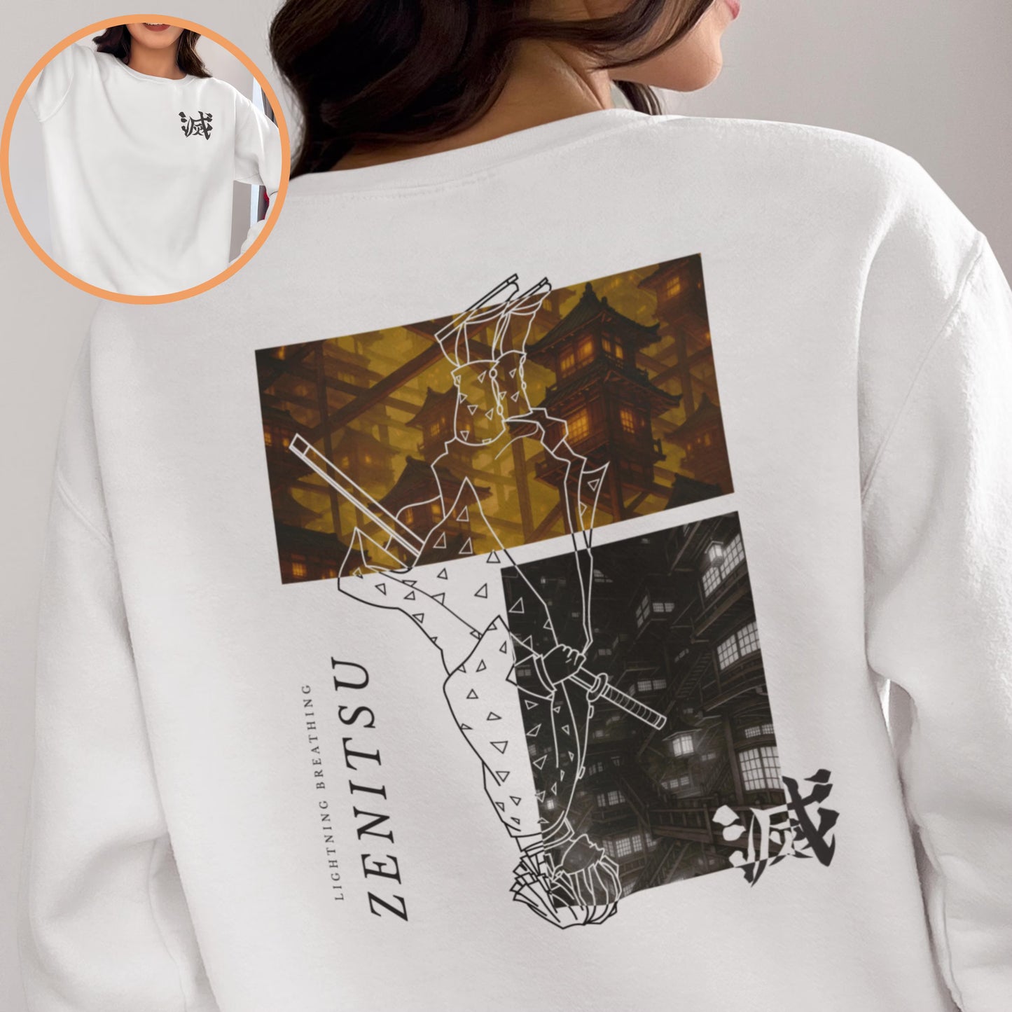Thunder Breathing Sweatshirt | Zenitsu Streetwear Sweater