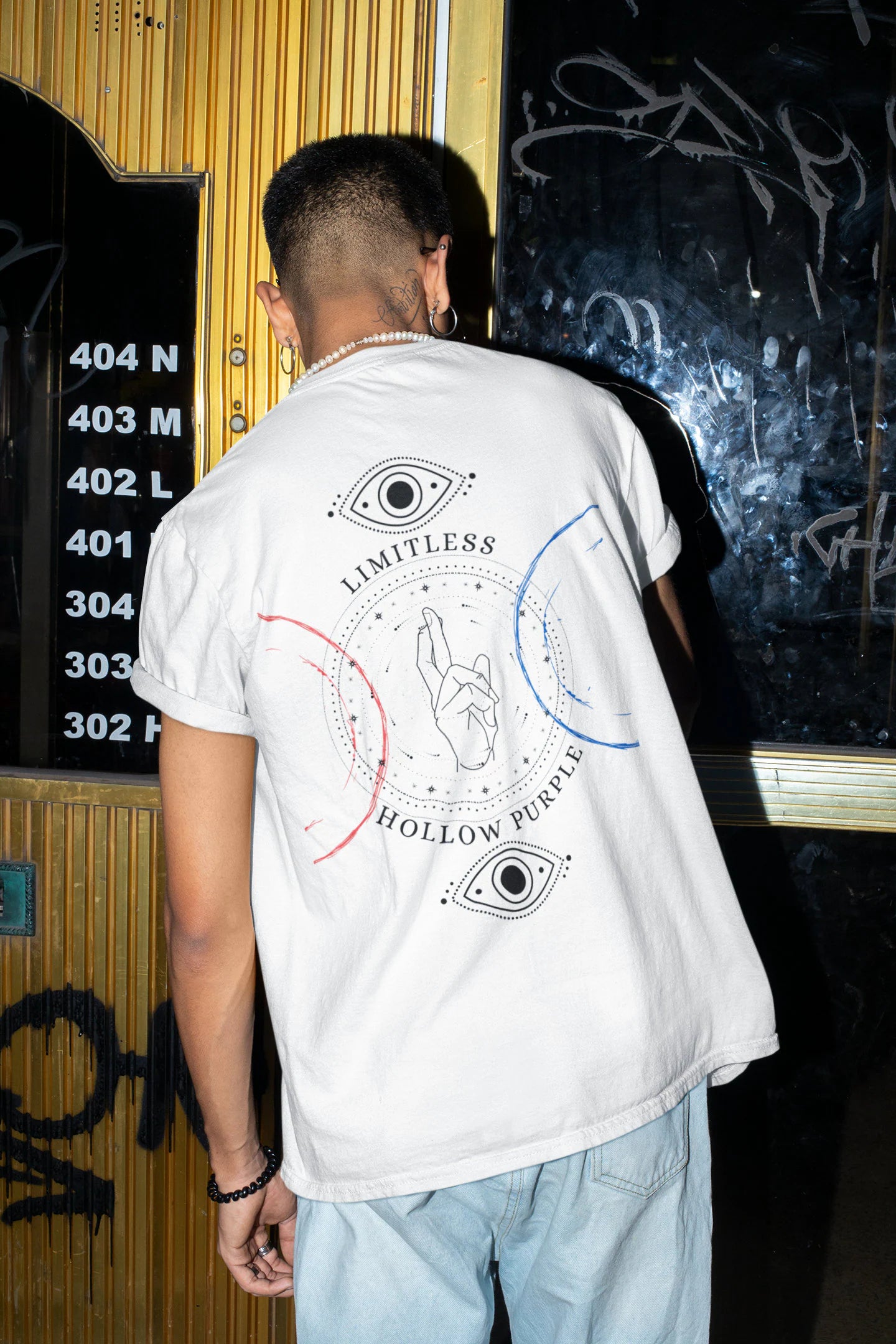 Limitless Hollow Purple T-shirt | Gojo Satoru Streetwear Tee