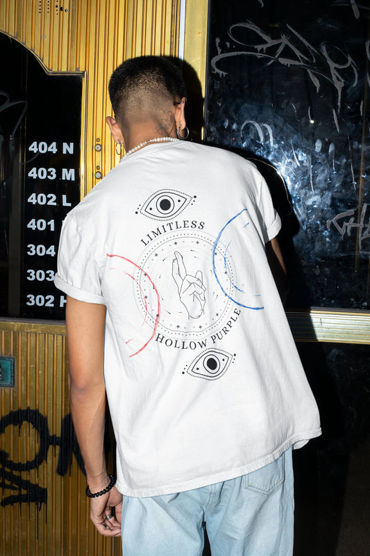 Limitless Hollow Purple T-shirt | Gojo Satoru Streetwear Tee