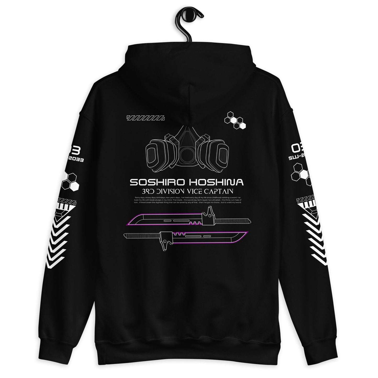 Soshiro Hoshina Inspired Techwear Jacket | Streetwear Kaiju Hoodie