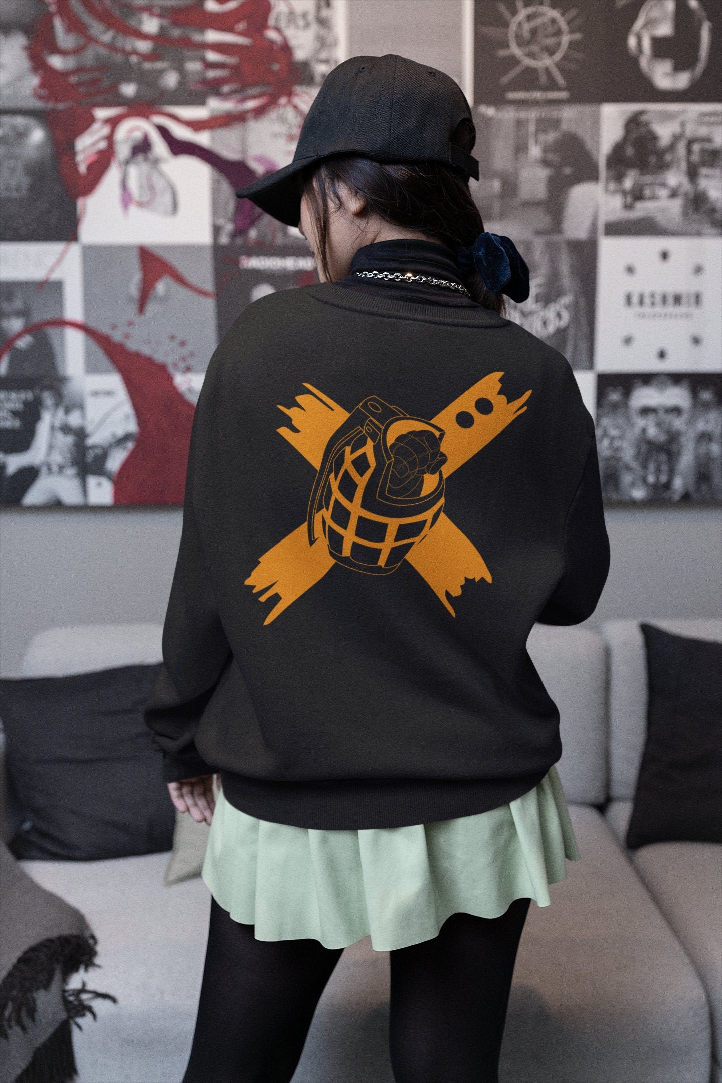 Bakugo Crewneck Sweatshirt | King Explosion Pullover Sweater