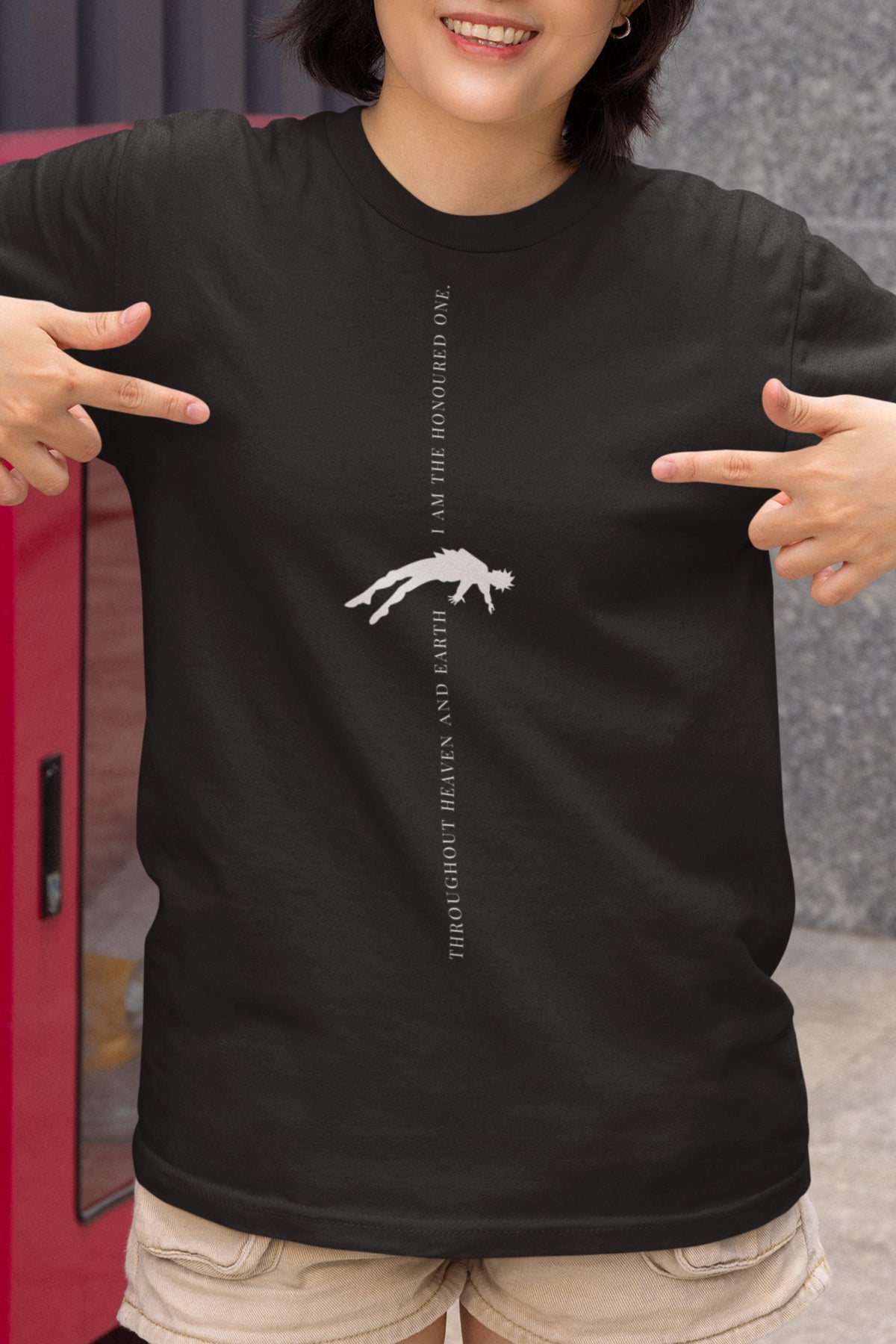 Minimalist Gojo Honored One t-shirt - Jujutsu Kaisen anime streetwear