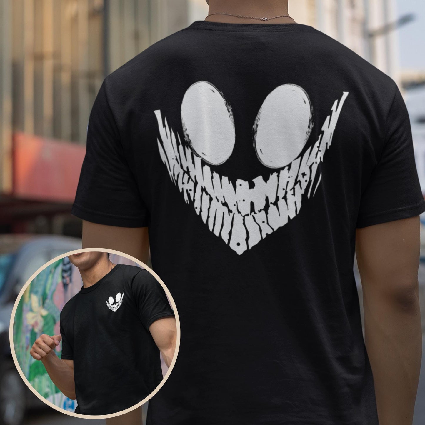 Minimalist Okarun Grunge Shirt | Occult Streetwear T-shirt